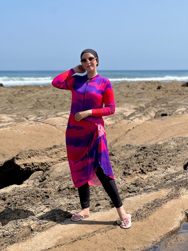 Burkini Élégance Ondulée - Image 3